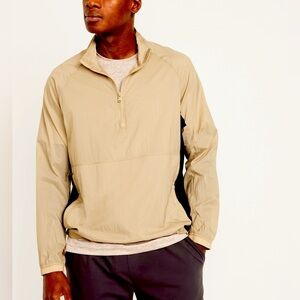 Old Navy Lightweight Quarter Zip, Men’s Large, NWT, A Stone’s Throw (Tan)